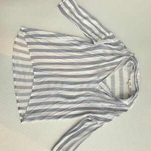 Blue and white shirt